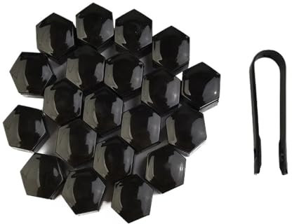 LZZYFPX 20 Stücke 22mm Auto Radmutterkappe Anti-Rost Auto Nabenschraube Abdeckung Bolzen Felgen Außendekoration Schutzabdeckungen