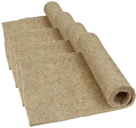 KERBL Tapis en Chanvre pour Rongeur 40 x 100 cm, Brun (Lot de 4)