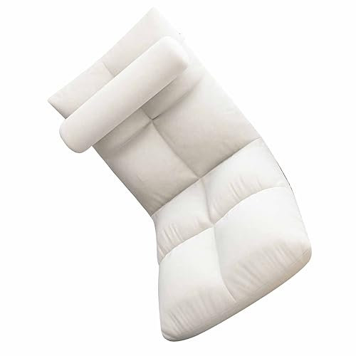 Sedia da Pavimento in Flanella con Schienale Regolabile, Divano a Cornice Metallica per Meditazione, Gioco e Lettura per Sala Relax, Soggiorno, Stanza Bambini