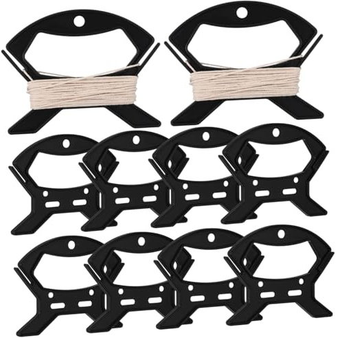 TOGEVAL 10pcs Cable Storage Winder Set with Plastic Cord Organizer Reels for Hose and Video Cable Sturdy and Resistant to Cracking for Home and Office