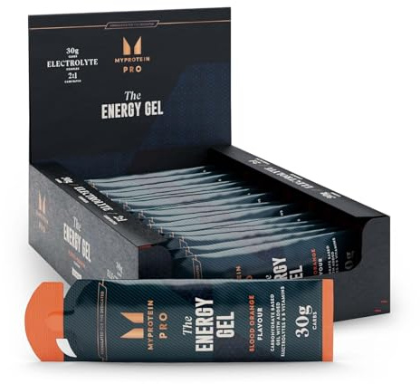 Myprotein PRO x HYROX The Energy Gel | 30g Carbs with Electrolytes & B Vitamins to Reduce Fatigue | Blood Orange Flavour | Endurance Energy for High-Intensity Training | 20 x 70 g Gels