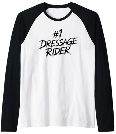 Dressage Rider Raglan Baseball Tee