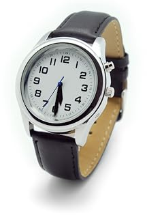 STAB HIGH TECH PARTS Montre à Fonction vocale STALK2 - Adaptée aux Personnes souffrant de Troubles visuels – Date/Heure en français - Alarme programmable, Fonction Calendrier – Sobre et élégante