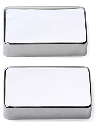 Alnicov Cajas de metal de 50 mm para pastillas de guitarra eléctrica Humbucker, cromadas (paquete de 2)