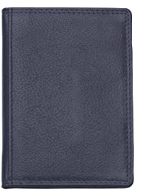 Josephine Osthoff EC-Karten und Ausweisetui Herren Leder Kreditkartenetui Kartenetui Damen RFID-Schutz Slim Wallet Card case mit Geldscheinfach (935), Farbe:Marine