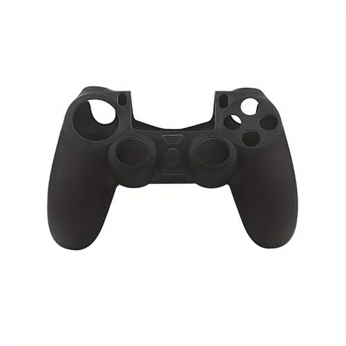 CABLEPELADO Cover in silicone per controller PS4, custodia protettiva in silicone morbido per controller PS4, protezione in silicone per controller PS4, compatibile con PS4, silicone, nero