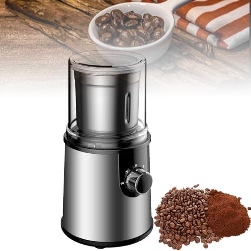 Molinillo de café eléctrico, pequeño Molinillo de Alimentos, con Taza de molienda extraíble y 3 Modos Ajustables, Mecanismo de molienda de Acero Inoxidable, fácil de Limpiar, para Semillas Especias