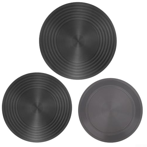Placa difusora de calor para estufas de gas, antideslizante, mango seguro para preparación de utensilios de cocina de vidrio (28 cm)