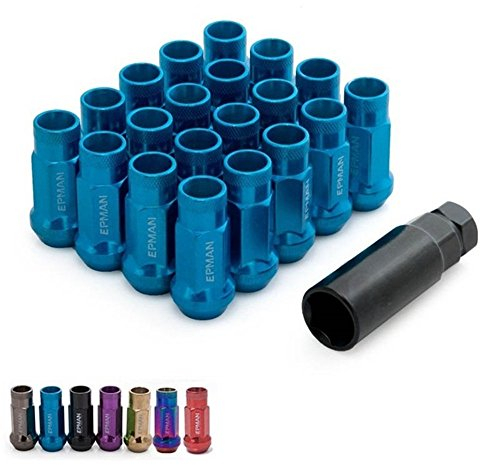 EPMAN MT V48 Radmuttern, mit einem Schlüssel, M12 x 1,5, 20 Stück