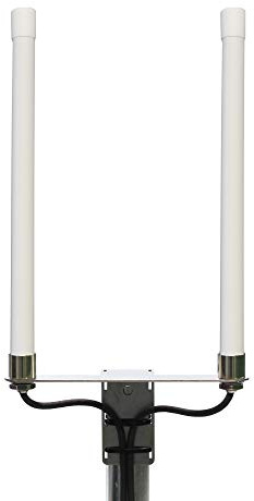PROSCAN 800/1800/2600 MHz Multiband LTE Antenne 4G Rundstrahlantenne mit bis zu 6.5dBi Leistungsgewinn, Wetterfest, 5m Kabel mit SMA Stecker - passend für LTE Router (Weiß)