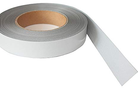 tukan-tex Reflexband zum AUFBÜGELN 25 mm breit Reflexstreifen Reflektorband Bügelbild reflektierendes (5 meter) (1,30€ / Meter)