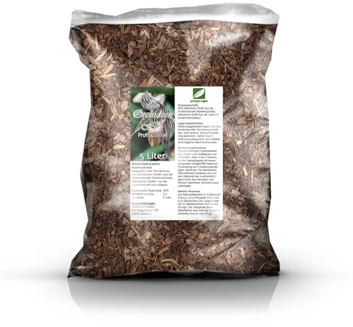 Orchideenerde FK Erde für Orchideen 5 Ltr. Premium Profi Linie Substrat Phalaenopsis, Cattleya, Dendrobium, Paphiopedilum, Cymbidium etc. (Feine Körnung 5 Liter)