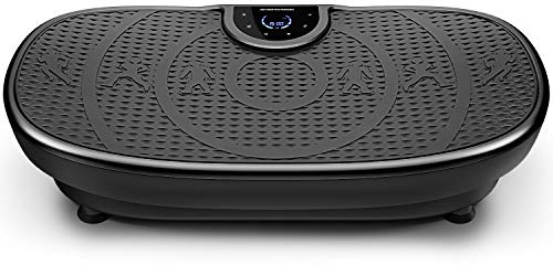 Plateforme Vibrante VP250 avec Un Design élégant | Combustion des Graisses et développement Musculaire | Moteur Silencieux | 7+1 programmes d'entraînement, y Compris Option Yoga | avec Bluetoot