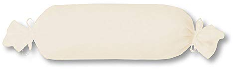 ESTELLA Kissenbezug Feinjersey | beige | 15x40 cm Nackenrolle | trocknerfeste und bügelfreie Kissenhülle aus 100% Baumwolle