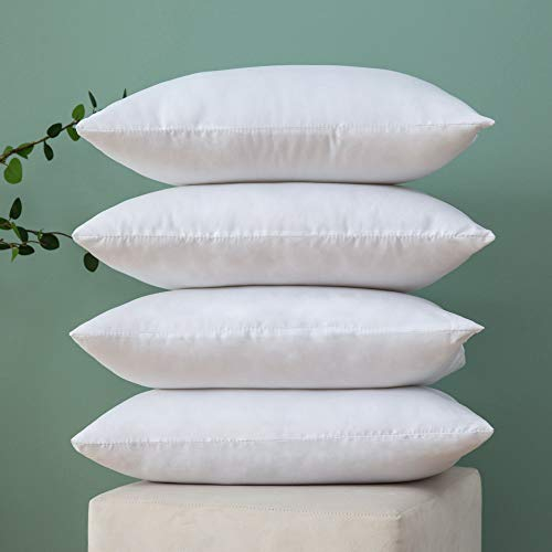 MIULEE Kissen 30x50 cm Füllung 4er Set, Waschbare Sofakissen, Polster Innenkissen Dekokissen