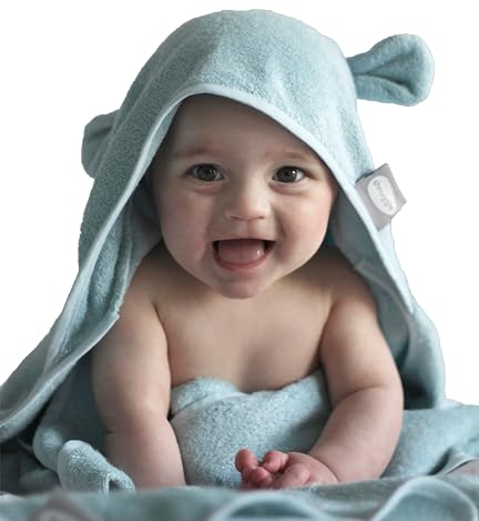Shnuggle Wearable Towel with Ears - Blue