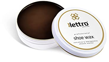 Lettro Schuhwachs, 100 ml, Professionelle Schupolitur, Erhältlich in Mehreren Farben, Außergewöhnlicher Glanz für Schuhe, Taschen, Jacken und Vieles Mehr aus Glattleder, Dunkelbraun