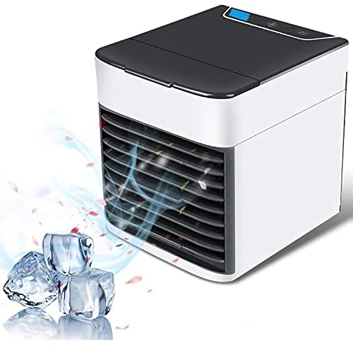 Generic Ventilatore per Auto, Raffredda E Umidifica Mini Condizionatore d'Aria, 3 velocità Regolabili Area Condizionata, per Casa, Ufficio, Camera da Letto, Cucina