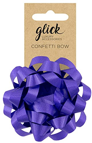 Glick Luxus Geschenkschleife, violettes Geschenkzubehör zum Verpacken von Geschenken, violette Schleife zum Aufkleben