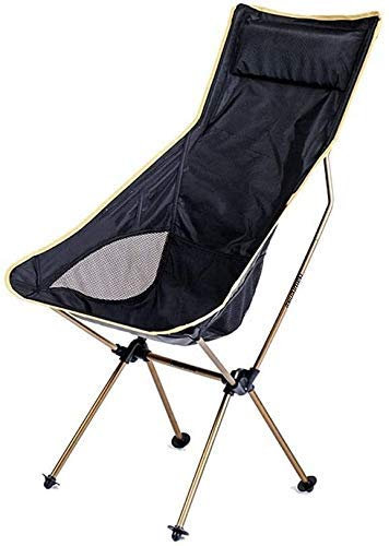 GGZONE Tragbarer Klappstuhl aus Aluminium-Oxford-Stoff für den Außenbereich, ultraleichter Camping-Strandstuhl, Angelstuhl, Malhocker, Rückenlehne, Liegestuhl, atmungsaktives Mesh Beautiful Scenery