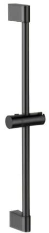 Rea Barre de douche 01 BLACK Support Pommeau de Douche en Métal pour Salle de Bain (noir)