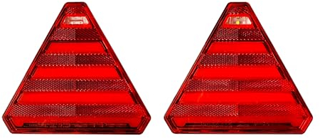 MelTruck® 2x 5 Funktions LED Rückleuchte mit dynamischem Blinker 12V 24V 5 polig Bajonett für LKW Anhänger Trailer
