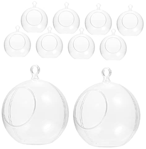 Alipis 10 Stück Weihnachtsdekorationskugel Ausfüllbare Weihnachtskugel Zum Aufhängen Kunststoffblasen Durchsichtige Weihnachtsdekoration Kunststoffkuppeln Zum Basteln Klare