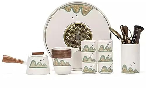 DDKYHU Set da tè Giapponese Set da tè Set da tè Set da tè Kung Fu Dipinto a Mano, Teiera in Ceramica per Uso Domestico Set di Tazze da tè Interessante