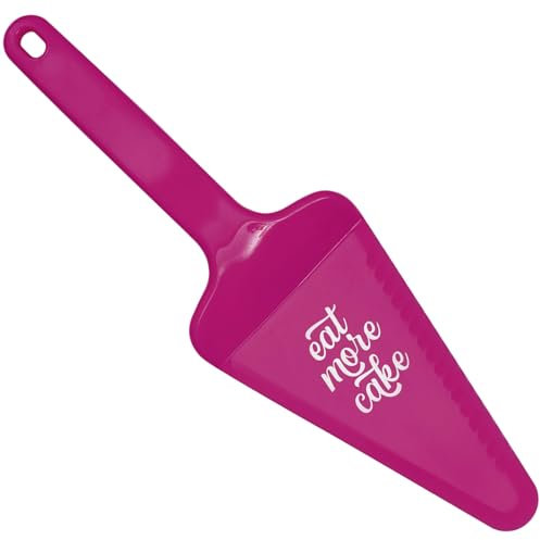 Unique 44476/U Server-(1 Piece) -Ideal for Serving Pies, Cakes, Tarts, and Other Pastries, Plastic, Hot Pink