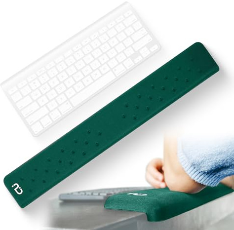 EdgeRest PostureUp L-förmiger Schreibtisch Lange Handgelenkauflage Ellenbogen, Unterarm-Komfortstütztisch oder Schreibtischkante, rutschfest, Memory-Schaum-Polsterung, ergonomisches Design für