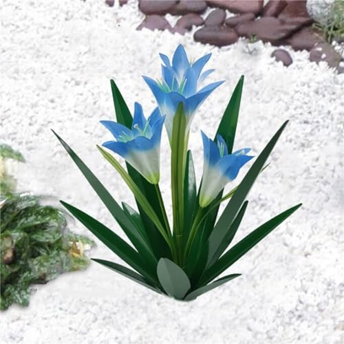 KKTX Metallo Agave Garden Art Pianta in Metallo Country Garden Scultura Statua Decorazione Esterna Agave Metallo Pianta Giardino Decorazione del Prato Regalo,Blue