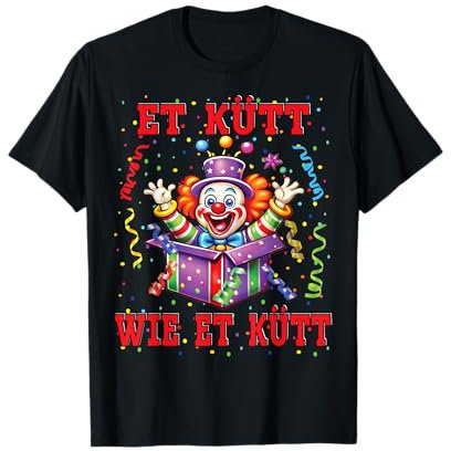 Clown Köln Et Kütt Wie Et Kütt Kölsch Karnevalskostüm Clowns T-Shirt