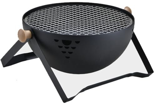 Multifunktionaler Holzkohlegrill, Kugelgrill Holzkohle, Edelstahl Grill für Zuhause, Garten, Picknick und Camping-Holzkohleofen