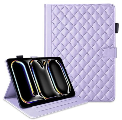 per IPAD 10.9 10Th 2020 Generation 2022 (colore: Viola) Custodia a portafoglio in pelle FLIP magnetica