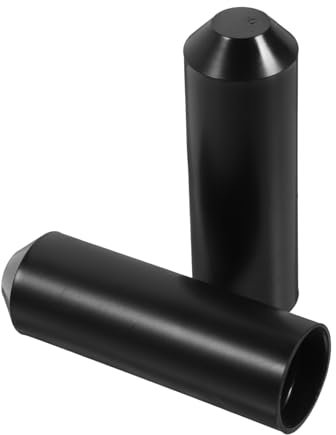 Cabilock 2 Pezzi cappuccio termoretraibile Calore cavo cappucci elettrici cappucci termoretraibili cappucci termorestringenti per cavi elettrici polietilene Black