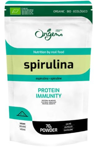 Polvere biologica di Spirulina liofilizzata, biologica 70 g.
