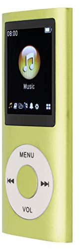 Lettore MP3 portatile Compact Design 1,8 pollici LCD High Fidelity Sound Music Player dispositivo audio digitale Metal Body Memory Support (verde)