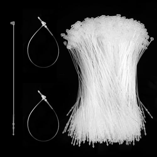 Sicherheitsfäden für Etiketten Loop Pins Ein Preisschild Anbringen (2000stück-13mm) Benötigen Keine Etikettierpistole, Hängeetiketten Preisschild für Etiketten Loop Kleidung Preisträger