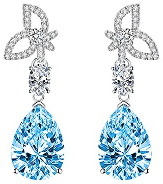 TABOJS Boucles d'oreilles en Larmes en Larmes en Boucles d'oreilles Art Nouveau Boucles d'oreilles en Argent