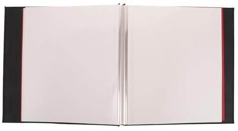 LOLIPPYY Album Fotografico Autoadesivo in Tela di Iuta 16 Pollici con 40 Pagine Bianche Libro dei Ricordi Fai da Te per Foto Biglietti e Ritagli Album da Collezione per Matrimoni e