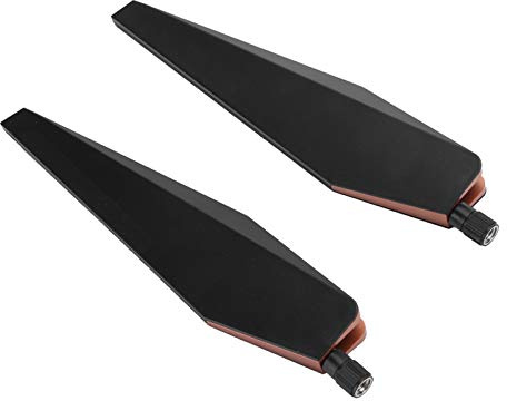 BONKZEBU High Gain 2Pcs Wireless Router External Antenna Set for ‑AC5300 Dual Band RP‑SMA Antenna for Wireless Range Extension 2 Pack