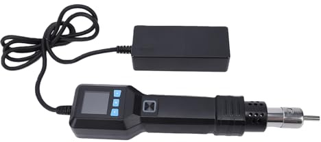 Fafeicy Station de Retouche à Air Chaud 2 en 1, Kit de Station de Soudage 550W avec écran LCD, Température Réglable pour la Réparation électronique (Configuration élevée Prise UE 220-240V)