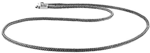 Kuzzoi massive 925 Sterling Silber Königskette Herren Halskette, Dicke 3mm, Länge 50cm / 60cm, mit Schmuckbox - 345050