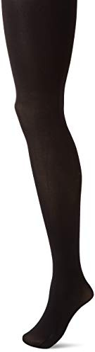 Hanes Script Blackout Tights with X-Temp Technology, Control Top, Sheer Toe, Black, Size Small (Pack of 1)