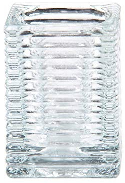 Unbekannt Kerzenglas für Refill Kerzen/Teelichteinsatz, Transparent, 72x72 mm/H 98 mm, 1 Stück