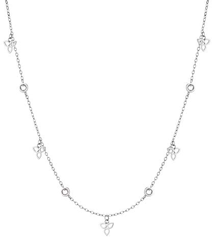 Tamaris Damen Halskette in Silber aus Edelstahl TJ-0001-N-45