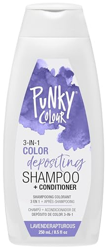 Punky Colour 3-in-1 Color Depositing Conditioner & Hair Cleanser - Lavenderapturous, Semi Permanent Hair Color Conditioner, Long-Lasting Hair-Dye, 8.5 fl oz.