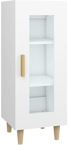 vidaXL Aparador Madera de ingeniería Blanco 34,5x34x90 cm