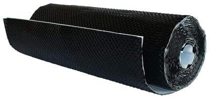 DAPRONA Wandanschlussband 3D 5m x 29cm Schwarz Alu | Kaminanschlussband selbstklebend, Dachabdichtung, Dachanschlussband, Schornsteinabdichtung, Klebeband für Kamineinfassung