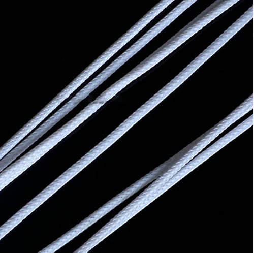 3 mm breiter, geflochtener, erweiterbarer PET-Schlauch, Kabelhülle, Isolierung, Nylon, expandiert, 200%, einfarbig, weiß, 200 m Rolle